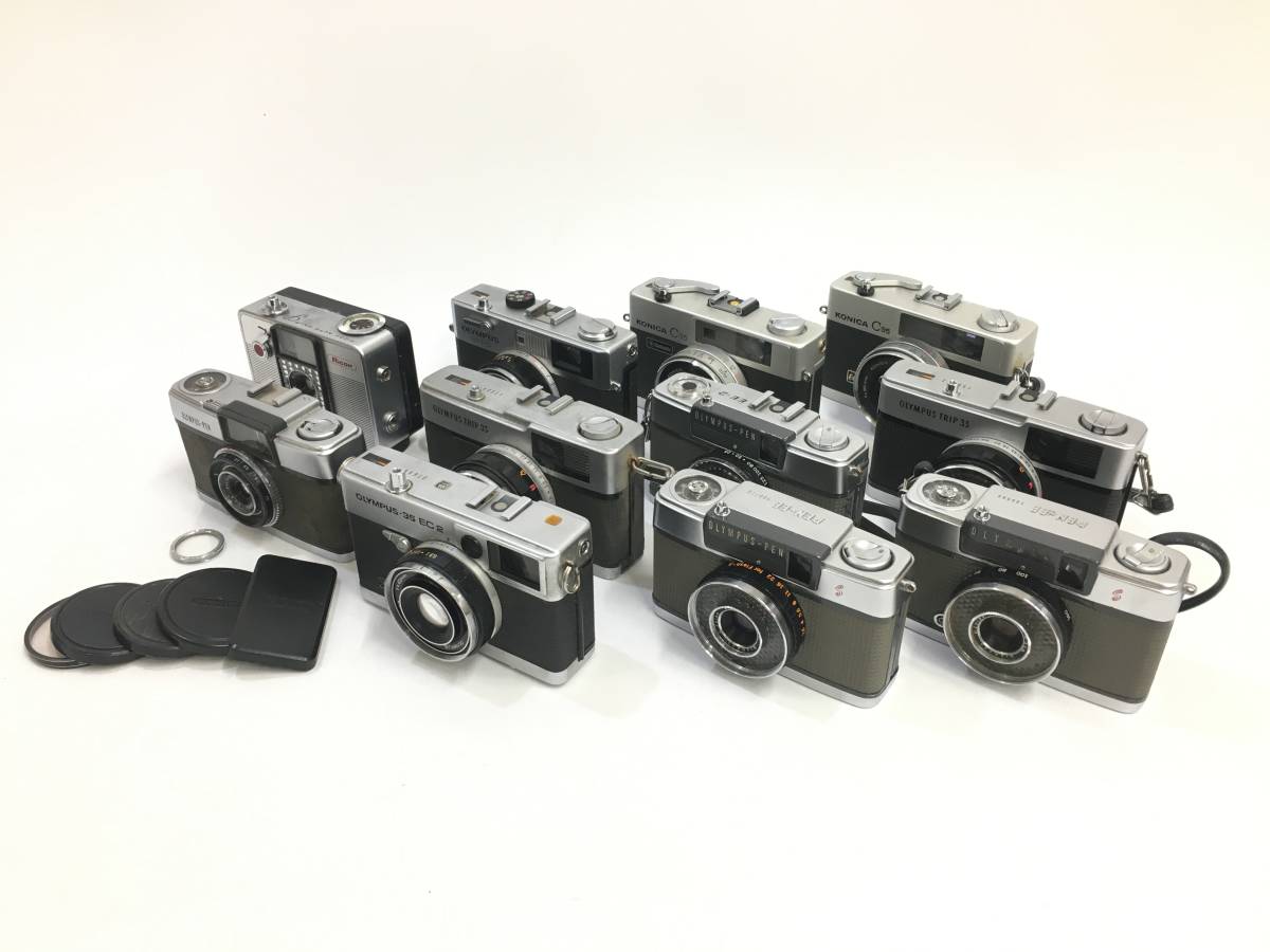 フィルムカメラ 8台セット　キャノン／オリンパス／ミノルタ／ヤシカ／Petri フィルムカメラ 8台セット キャノン／オリンパス／ミノルタ／ヤシカ