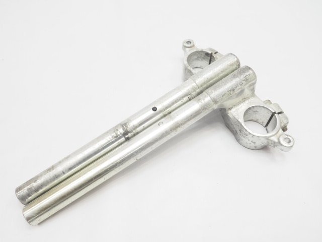五十鈴純正ハンドル（シルバー） 純正ハンドル セパハン GSX1100Sカタナ GU76A SR 94年外し φ37mm
