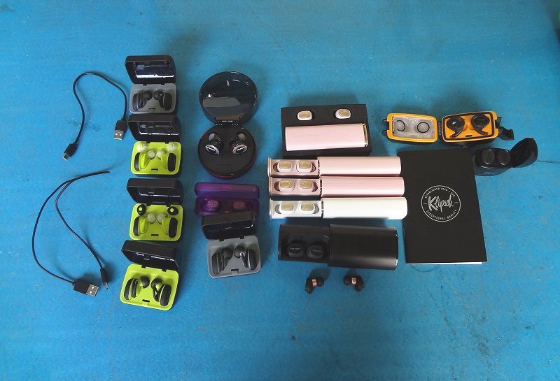Kんも0461 ジャンク イヤホン ワイヤレス 大量セット コードレス 有線 Bluetooth 完全ワイヤレス まとめて オーディオ機器 Klipsch
