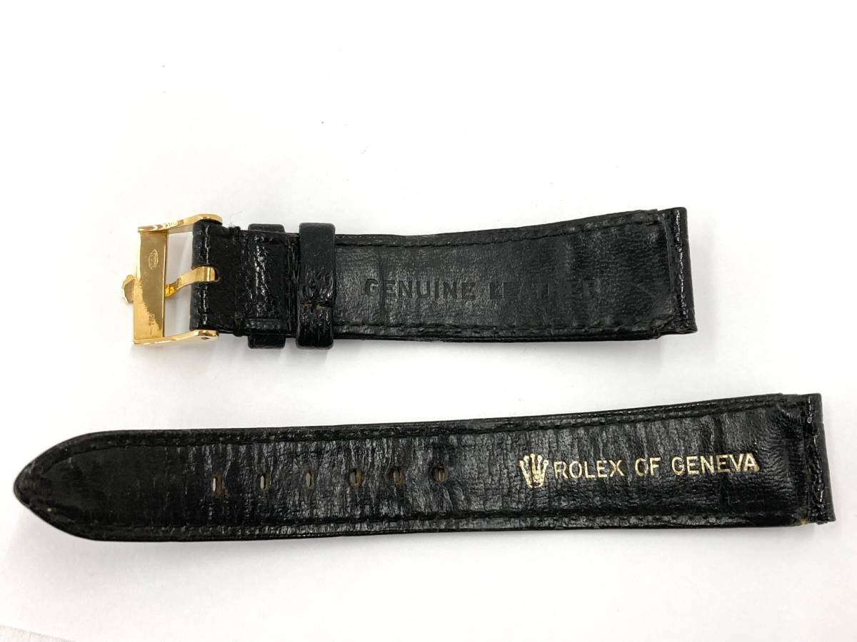 純正品! 】 ROLEX K18YG 尾錠 16mm 革ベルト付き！ 約7.9g メンズ 