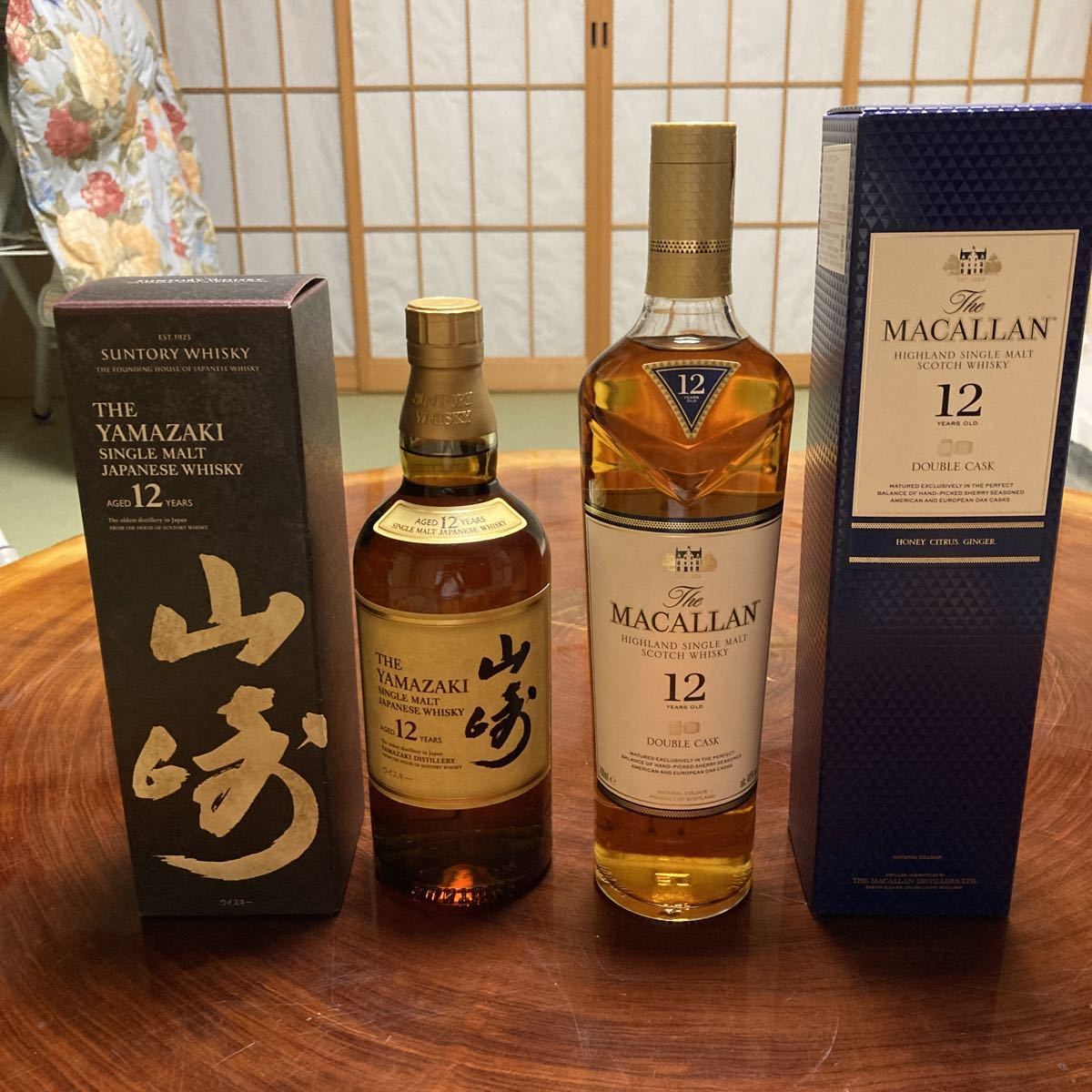 サントリー 山崎12年 、マッカランダブルカスク12年 2本セット