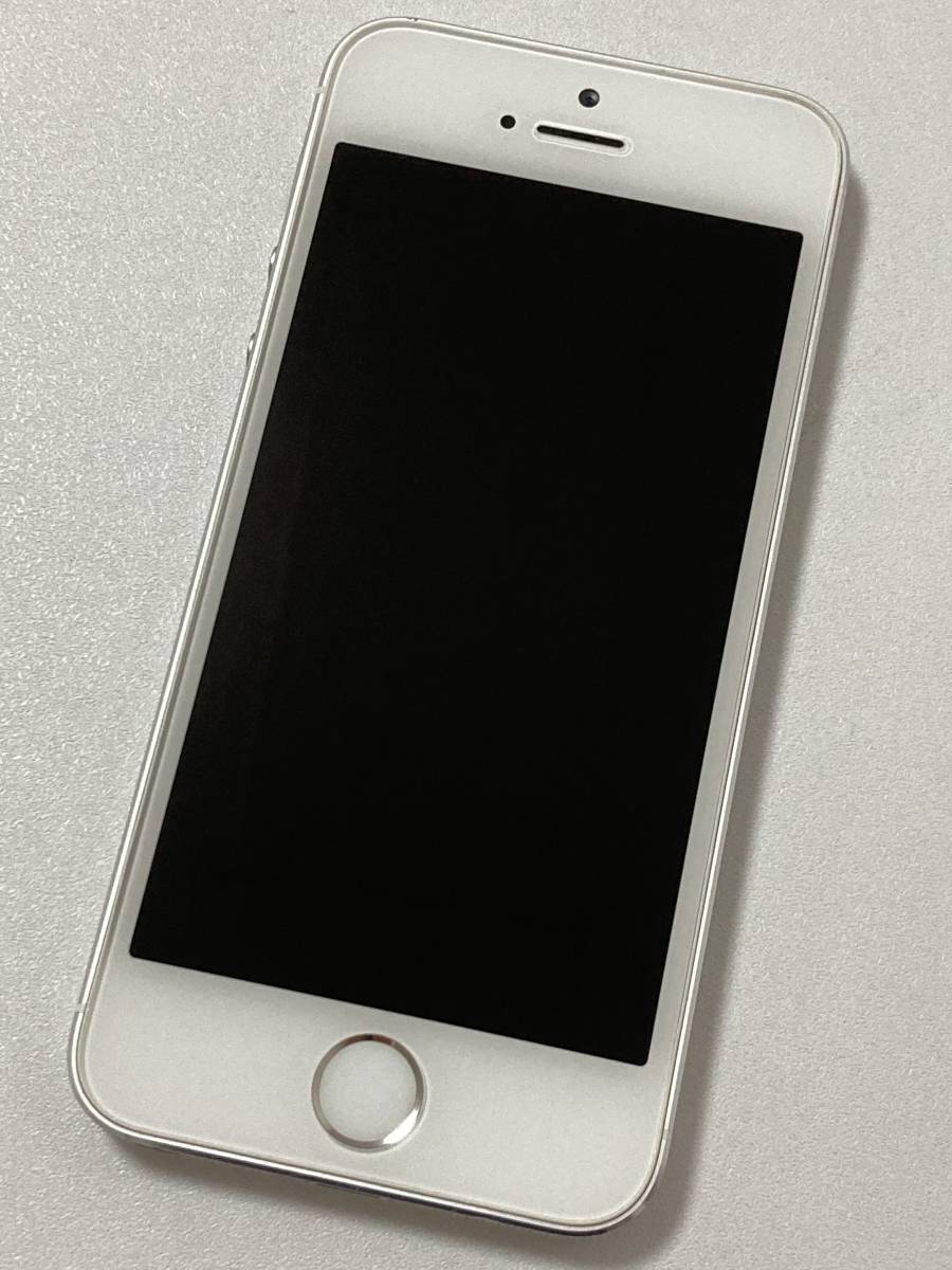 iPhone5S 16GB Silver アイフォン5S シルバー 銀 au 本体 A1453 NE333J 