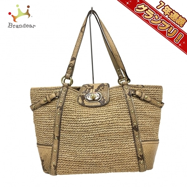 SALE，HOT】 コーチ COACH トートバッグ 16839 パイソンストロー 