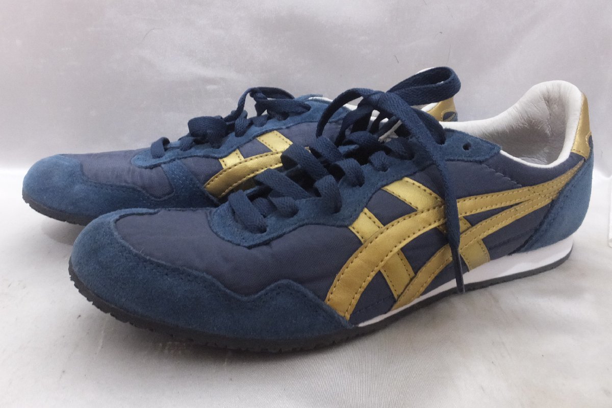 Onitsuka Tiger オニツカタイガー Serrabi セラーノ TH109L サイズ26cm ネイビー系 スニーカー