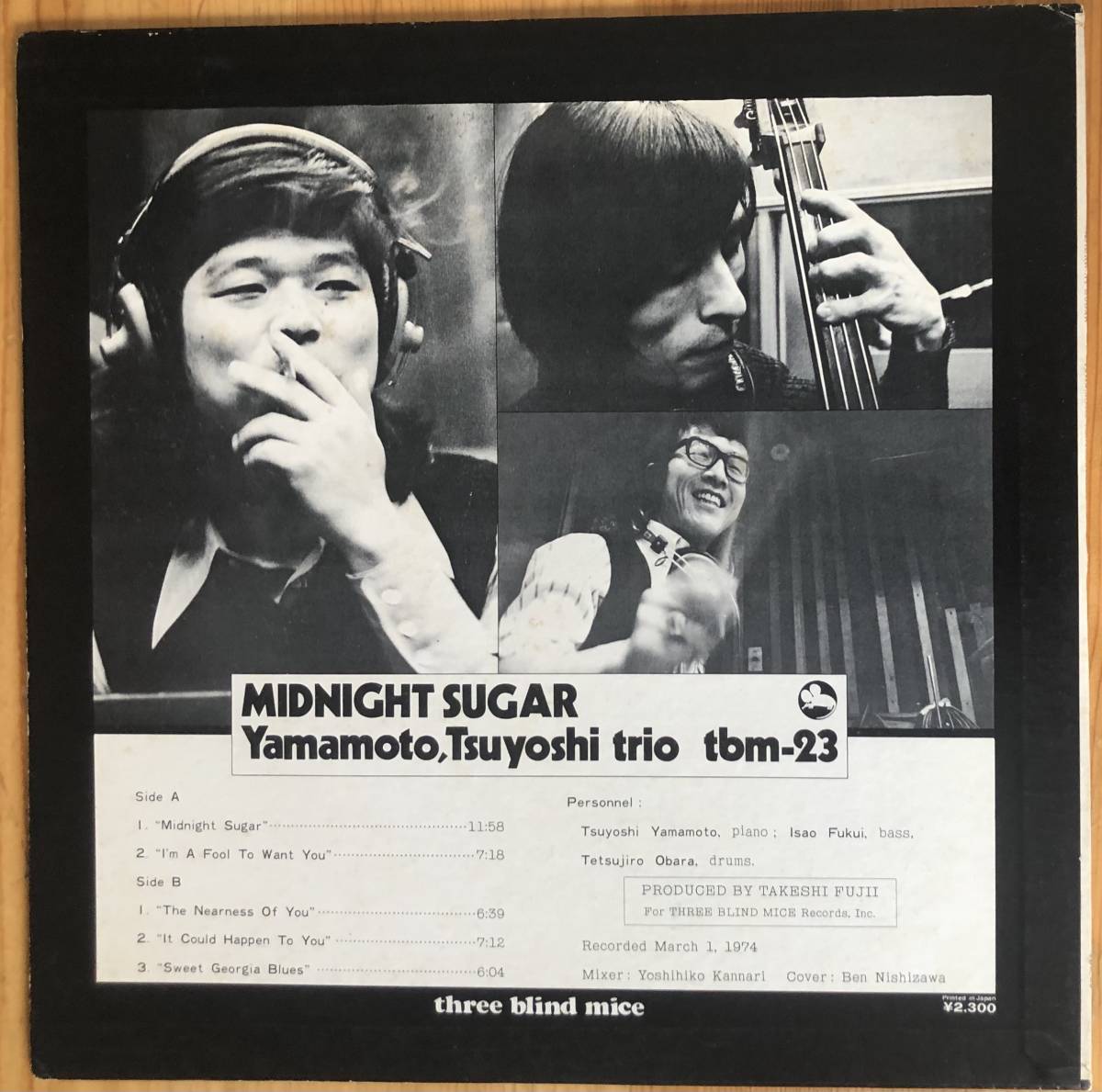 ミッドナイト・シュガー ⁄ 山本剛トリオ Midnight Tsuyoshi Yamamoto