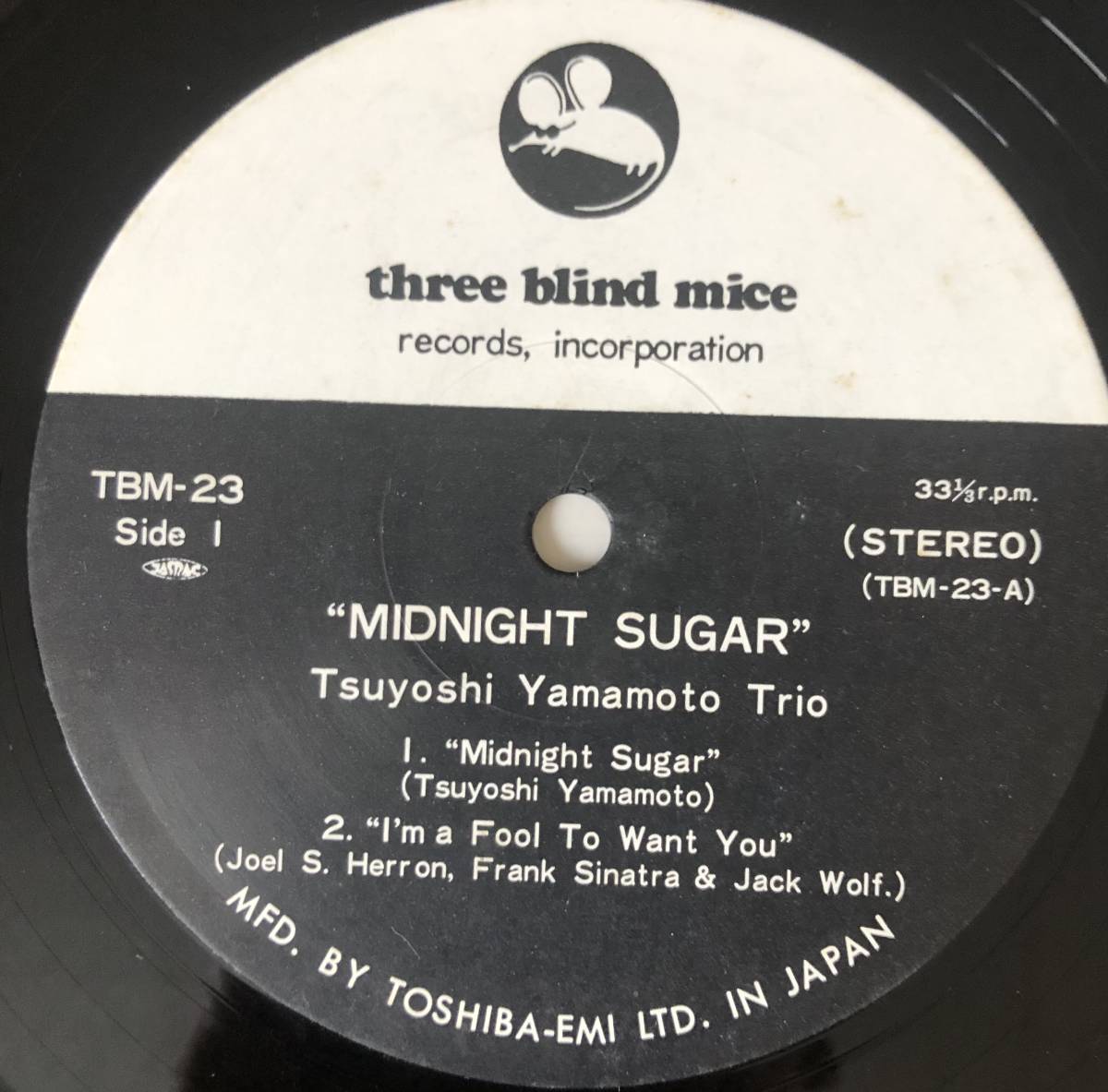 ミッドナイト・シュガー ⁄ 山本剛トリオ Midnight Tsuyoshi Yamamoto