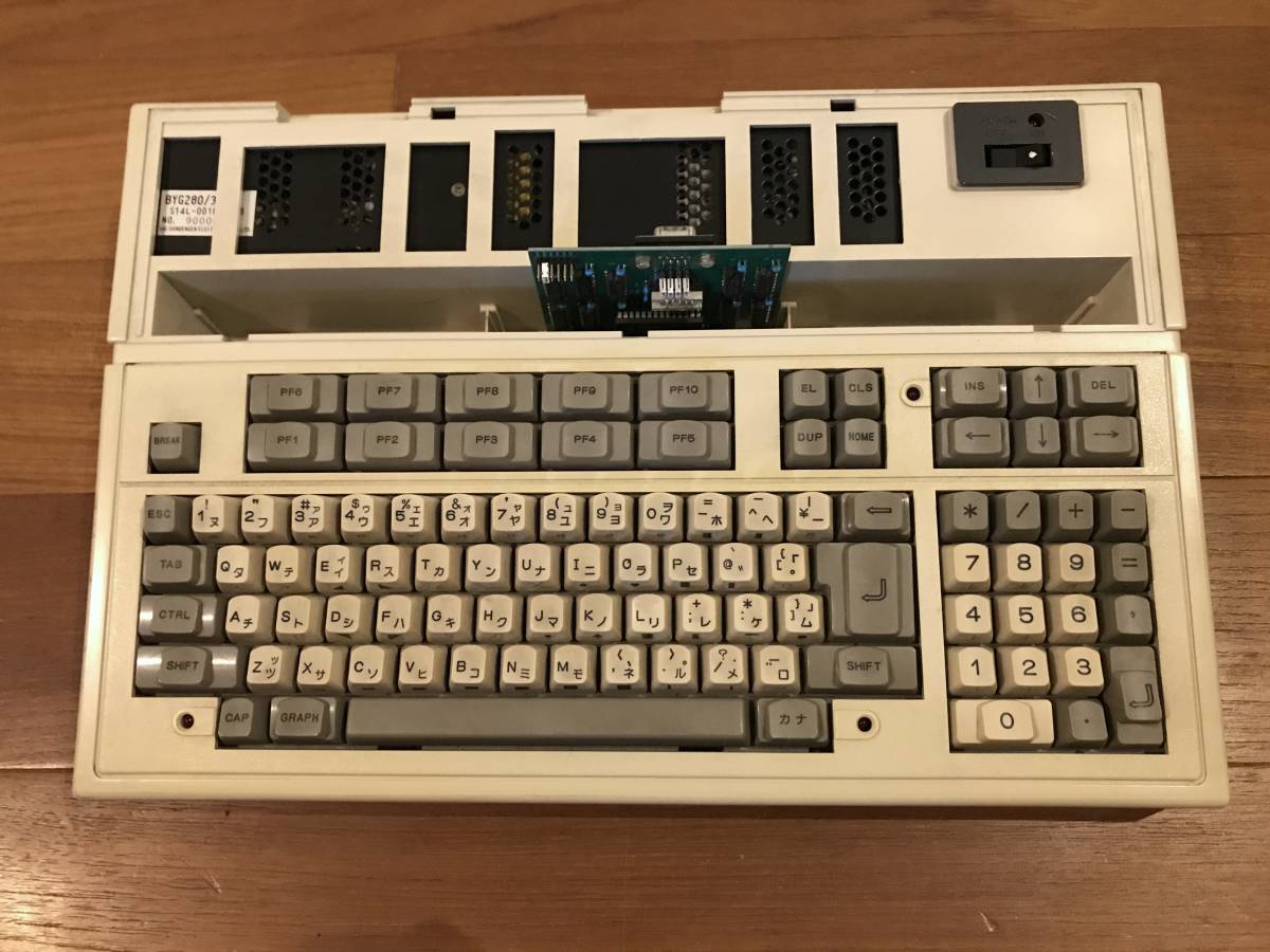 FUJITSU MICRO 7　富士通　FM-7 （おまけとして自作のRS-232Cインターフェースカード付き）ジャンク品です_2