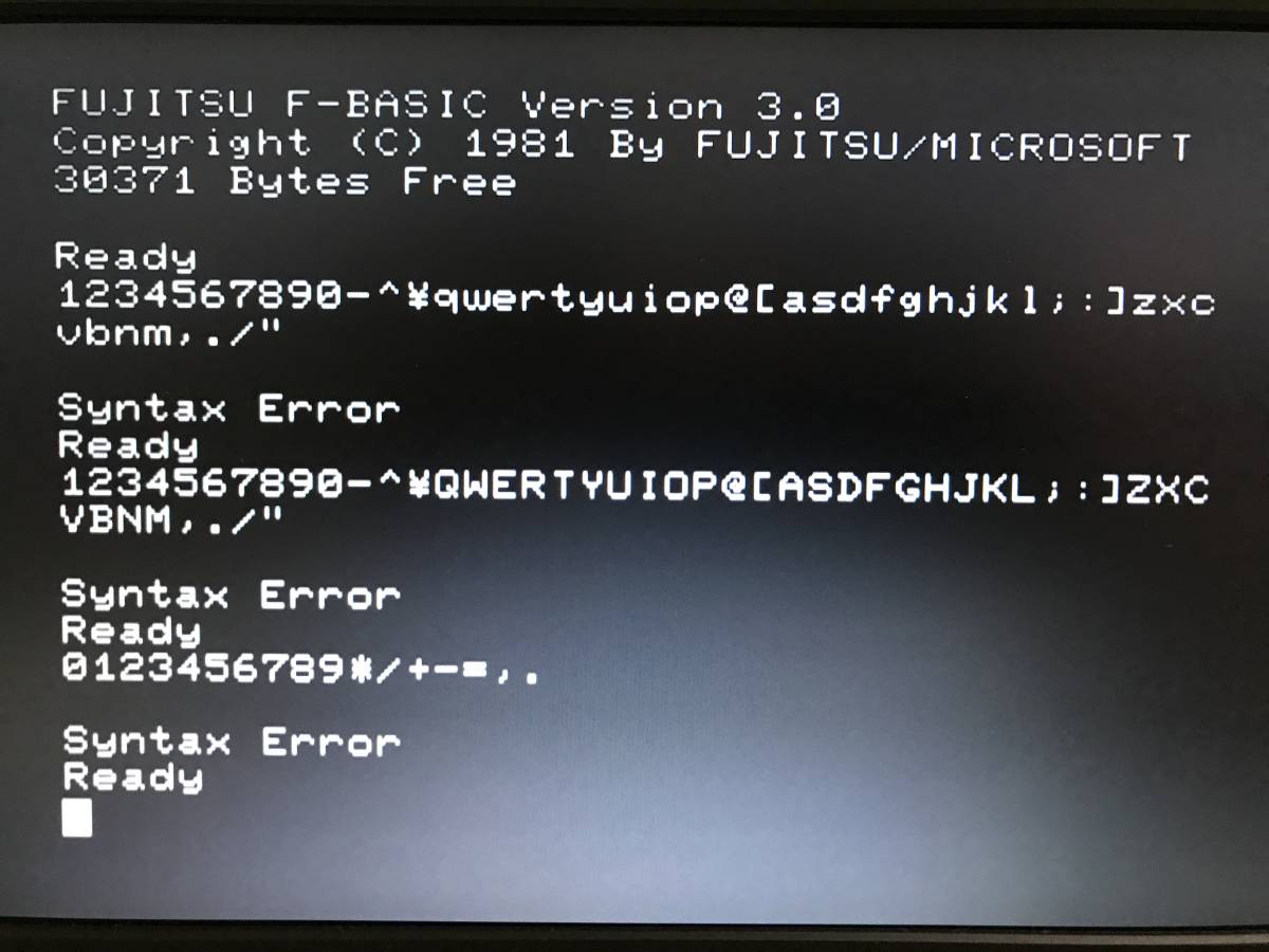 FUJITSU MICRO 7　富士通　FM-7 （おまけとして自作のRS-232Cインターフェースカード付き）ジャンク品です_7