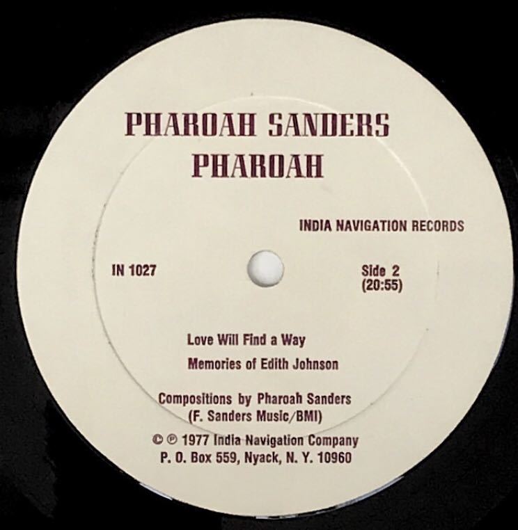 ☆PHAROAH SANDERS / PHAROAH ファラオ・サンダースIN 1027 spiritual
