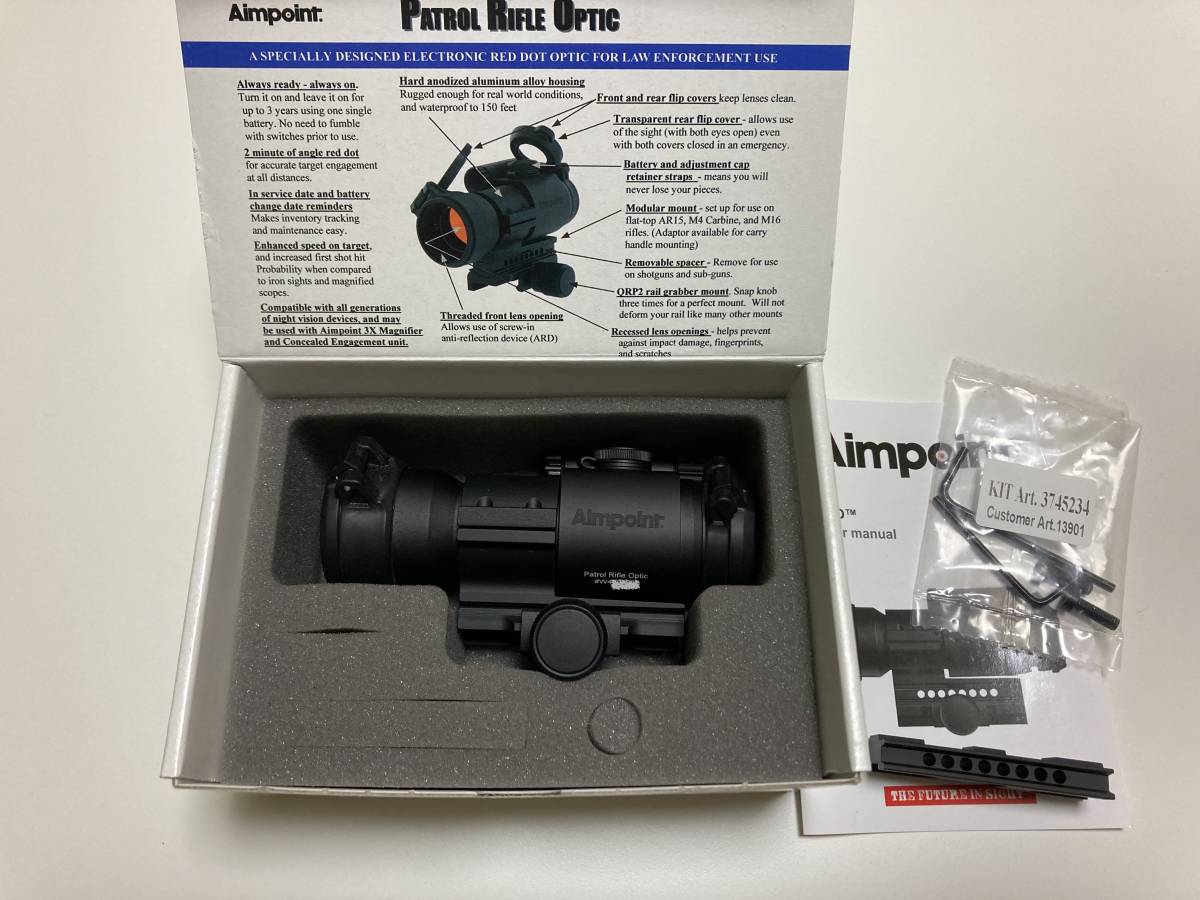 実物 aimpoint PRO ドットサイト 新古品 ,実物aimpointPROドットサイト 