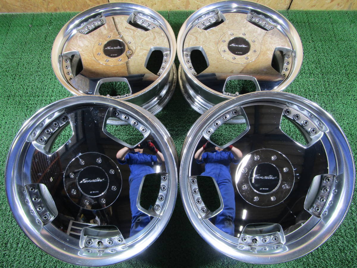 ユーロライン 17インチ ワーク WORK 7J - DH ディッシュ メッキ 
