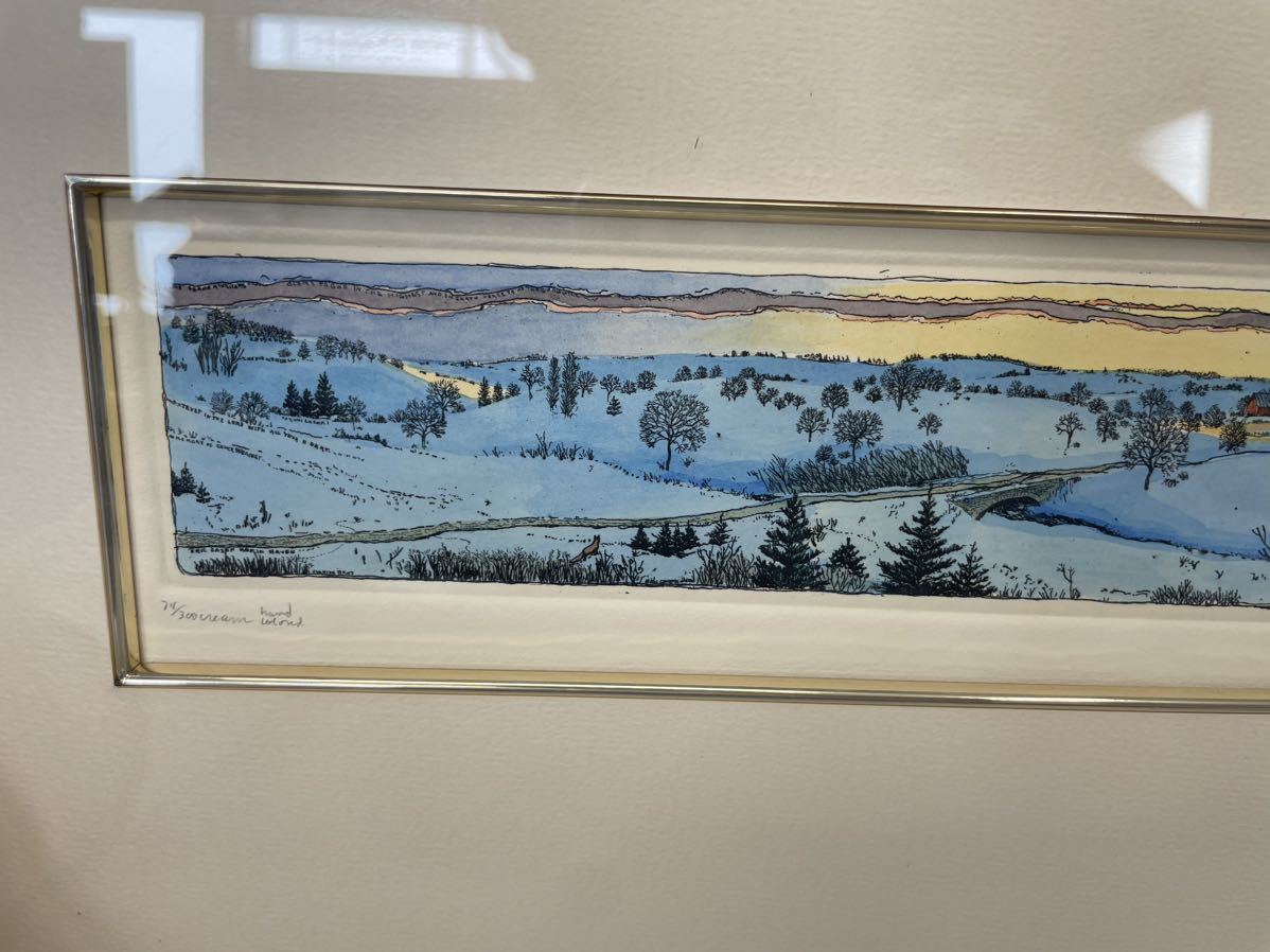 S.HUNT-WULKOWICZ作 SNOWSCAPE HPL-245140 銅版画 絵画 美術作品