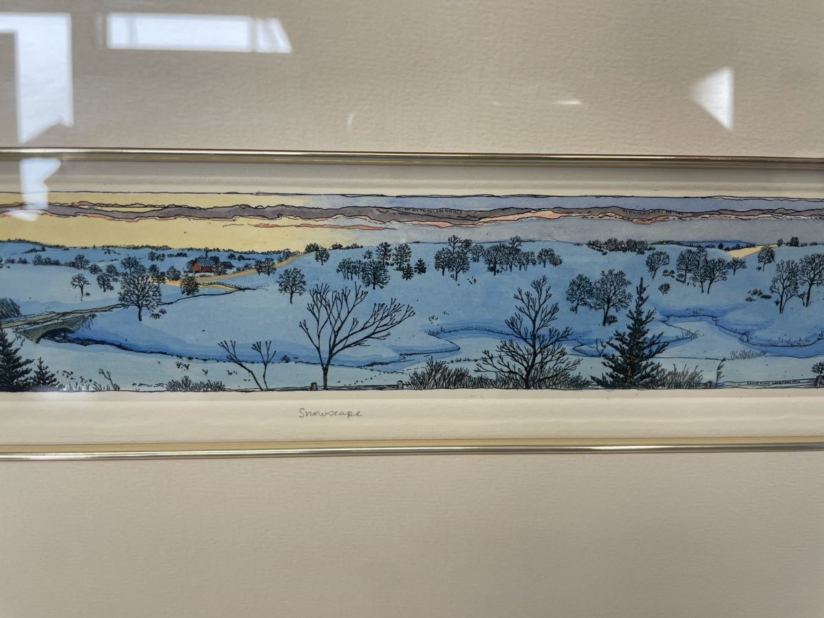 S.HUNT-WULKOWICZ作 SNOWSCAPE HPL-245140 銅版画 絵画 美術作品