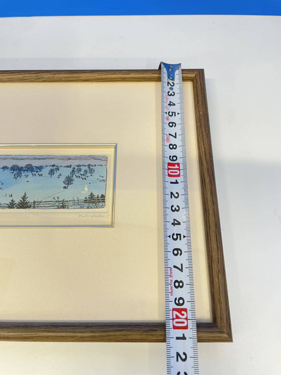 S.HUNT-WULKOWICZ作 SNOWSCAPE HPL-245140 銅版画 絵画 美術作品