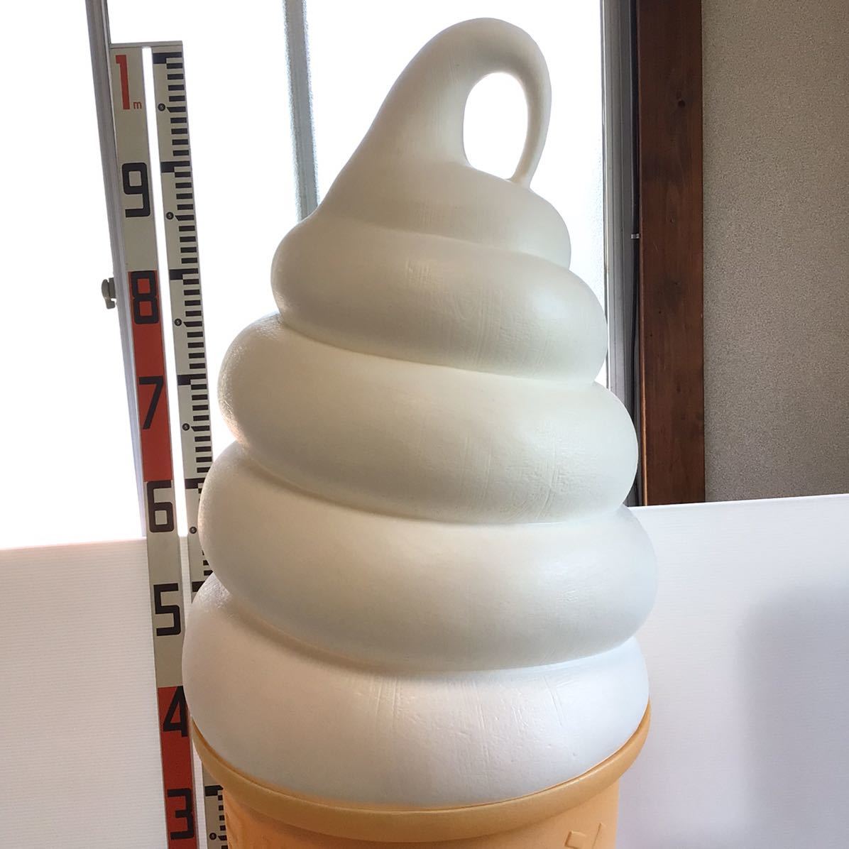 本物非売品ニッセイ 美品ソフトクリーム看板 ライト 照明看板 昭和レトロ 日世 ソフトクリーム 看板 照明 電飾看板 業務用 アイス 日世のコーン
