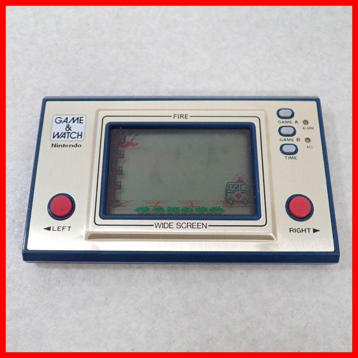 任天堂 任天堂ゲームウォッチ ファイア ワイドスクリーン FR-27 □動作
