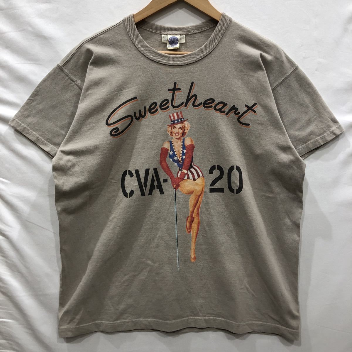 【TOYs McCOY】 Tシャツ トイズマッコイ XL ベージュ コットン MARILYN MONROE TEE Sweetheart TMC2210 ts202307