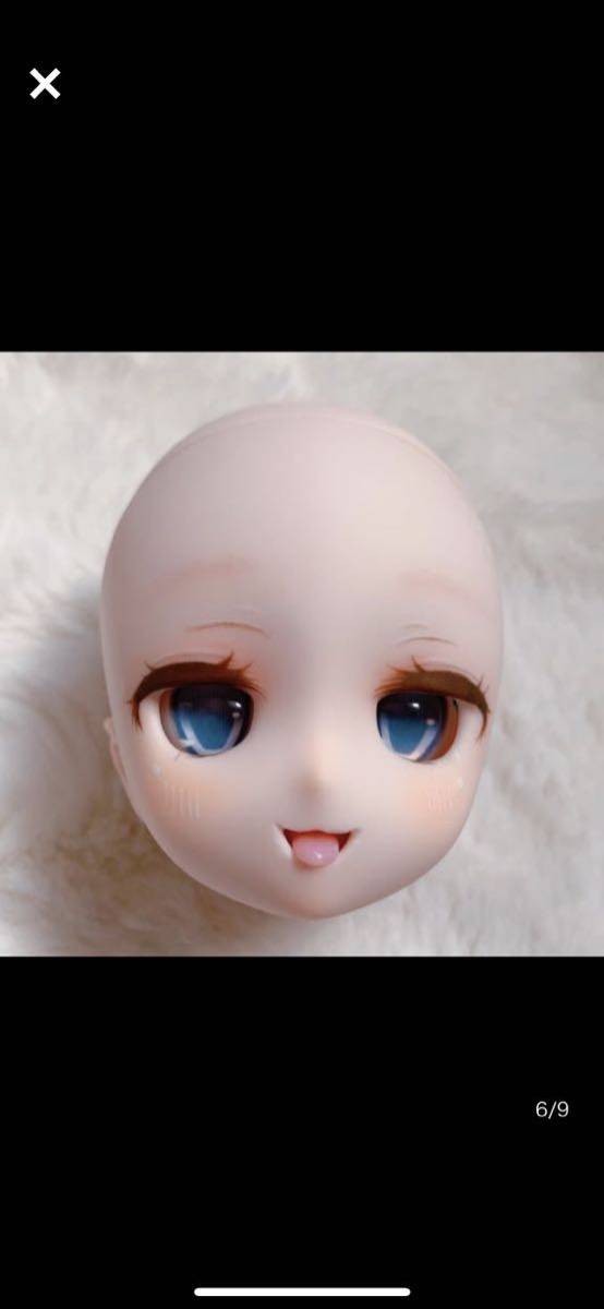 カスタムヘッド ボークスDDH-29 セミホワイトMDD ロンシュカウィッグ　お洋服　ディーラー製レジンアイ 付属　ドルフィードリーム　mdd DDH-29 セミホワイト カスタムヘッド