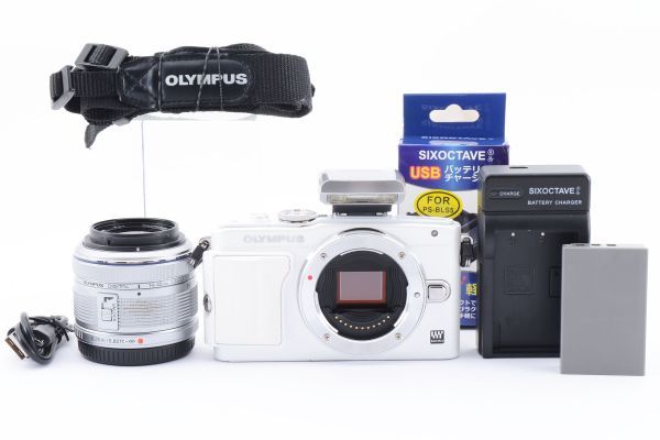 オリンパス OLYMPUS PEN Lite E-PL6 レンズキット ミラーレスカメラ#1308