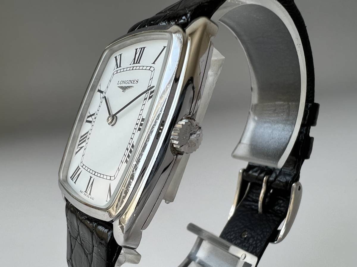 Y6稼働品 LONGINES ロンジン 847 4141 手巻き ローマン 白文字盤 SWISS