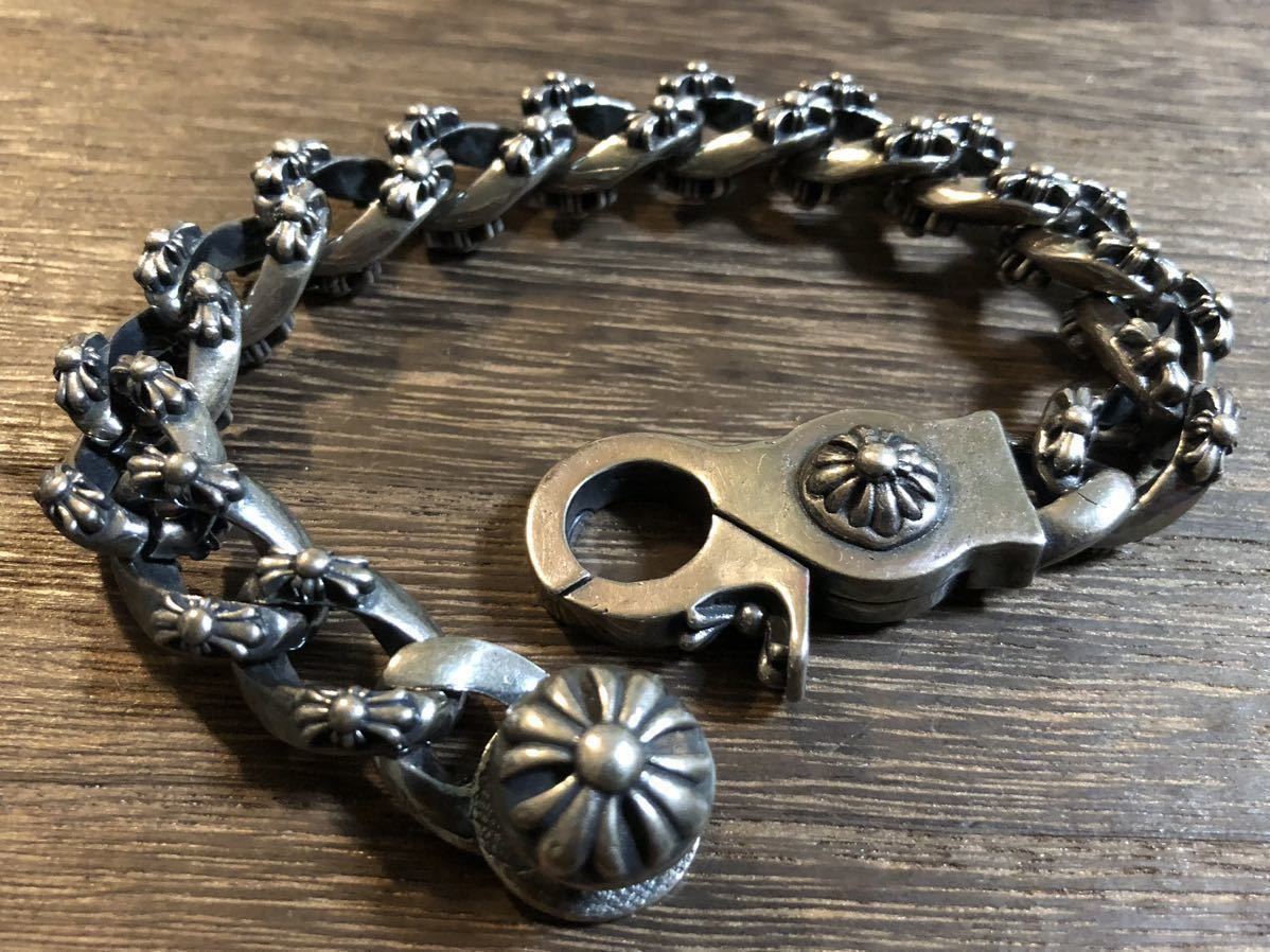 ビンテージ　クロムハーツタイプ　ファンシーリンク　シルバー925