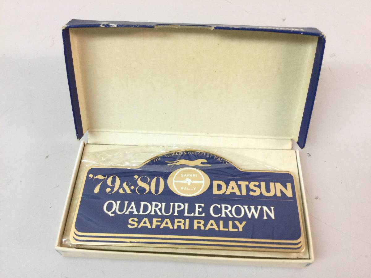 ☆ 第28回 サファリラリー 記念 エンブレム 希少 / QUADRUPLE CROWN 
