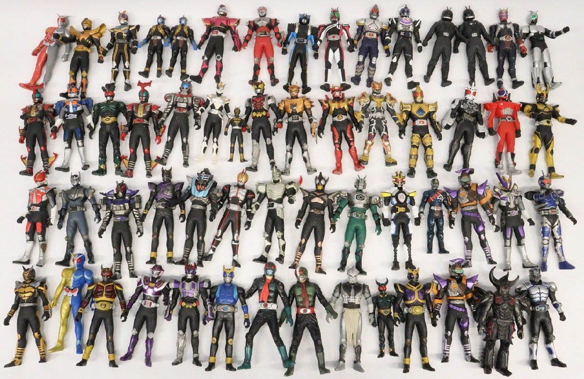 1円~◆おたからや◆F0118 仮面ライダー フィギュア おまとめ 58体 仮面ライダー1号 昭和ライダー 平成ライダー 等