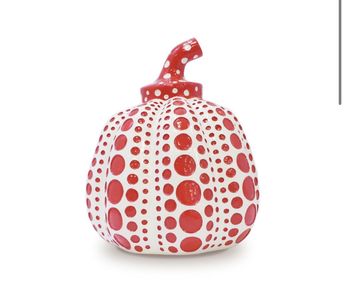 草間彌生 直島限定 パンプキン陶器ペーパーウェイト 草間彌生 オブジェ PUMPKIN 赤 パンプキン ペーパーウェイト YAYOI