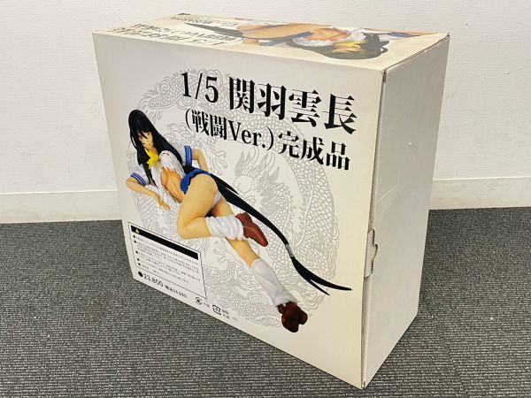 O223-K50-12 ムサシヤ 一騎当千 1/5関羽雲長(戦闘Ver.)完成品  