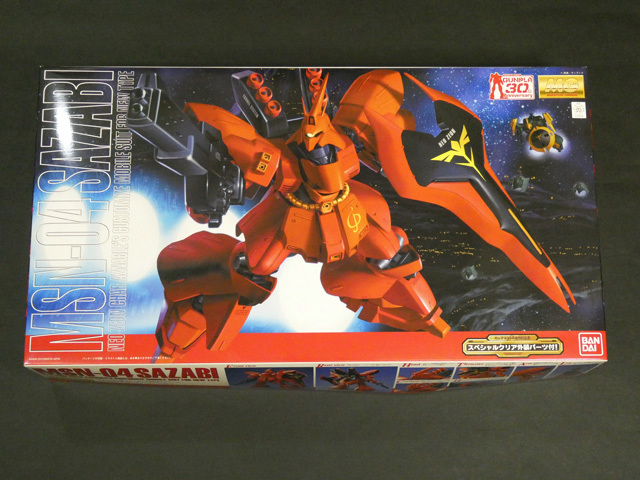 タイムボックス出品！　バンダイ「1/100　MG サザビー　30周年版」　P03921 ガンダム