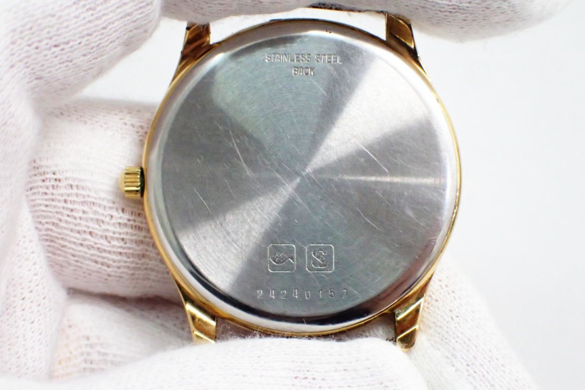 1円【LONGINES】稼働品 ロンジン クオーツ L150.4 ギョーシェ文字盤 