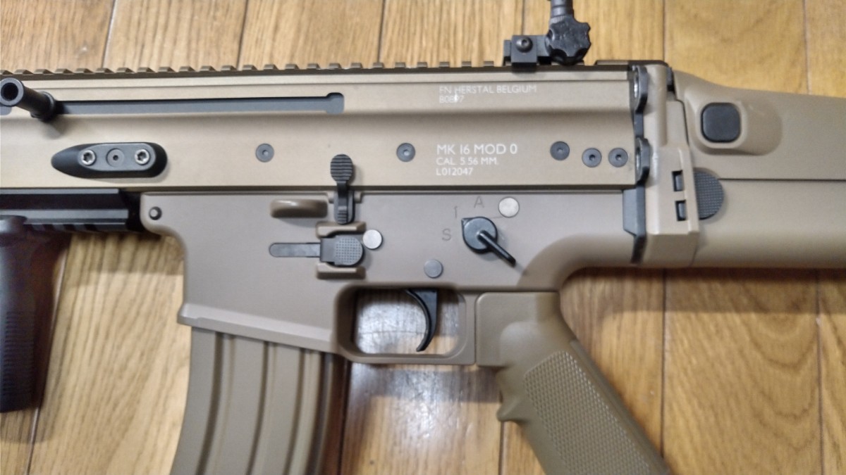 東京マルイ 次世代電動ガン SCAR-L CQC FDE リコイルオミット 良品 