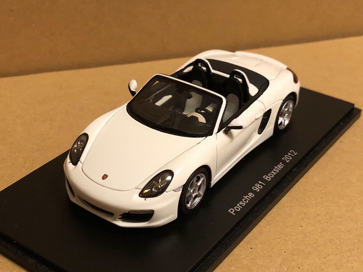 スパーク 1/43 ポルシェ 981 ボクスター 2012 ホワイト Spark Model 