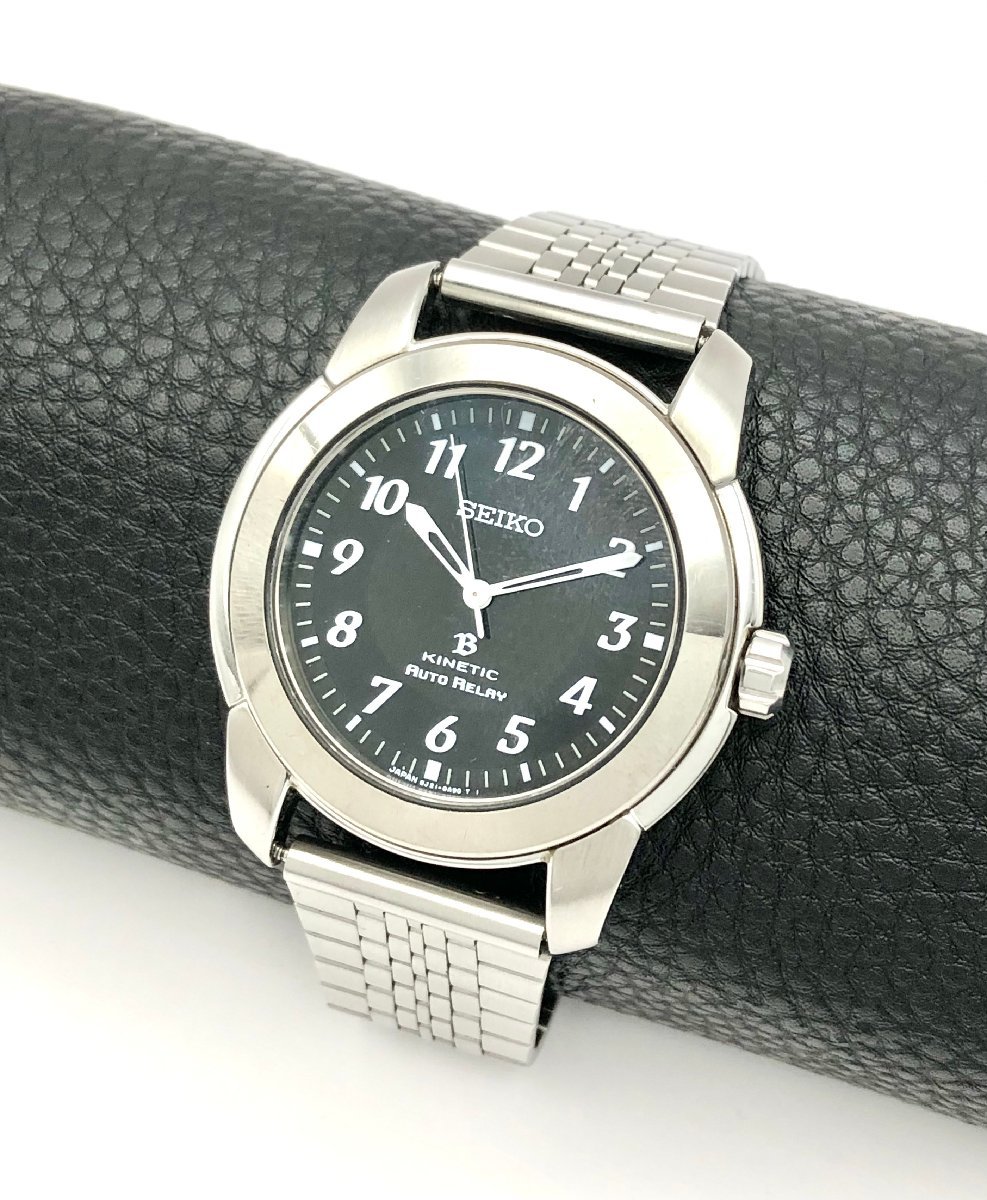 SEIKO ソーラー腕時計 セイコー SEIKO BRIGHTZ KINETIC 5J21-0A80 自動巻き 腕時計 稼働品