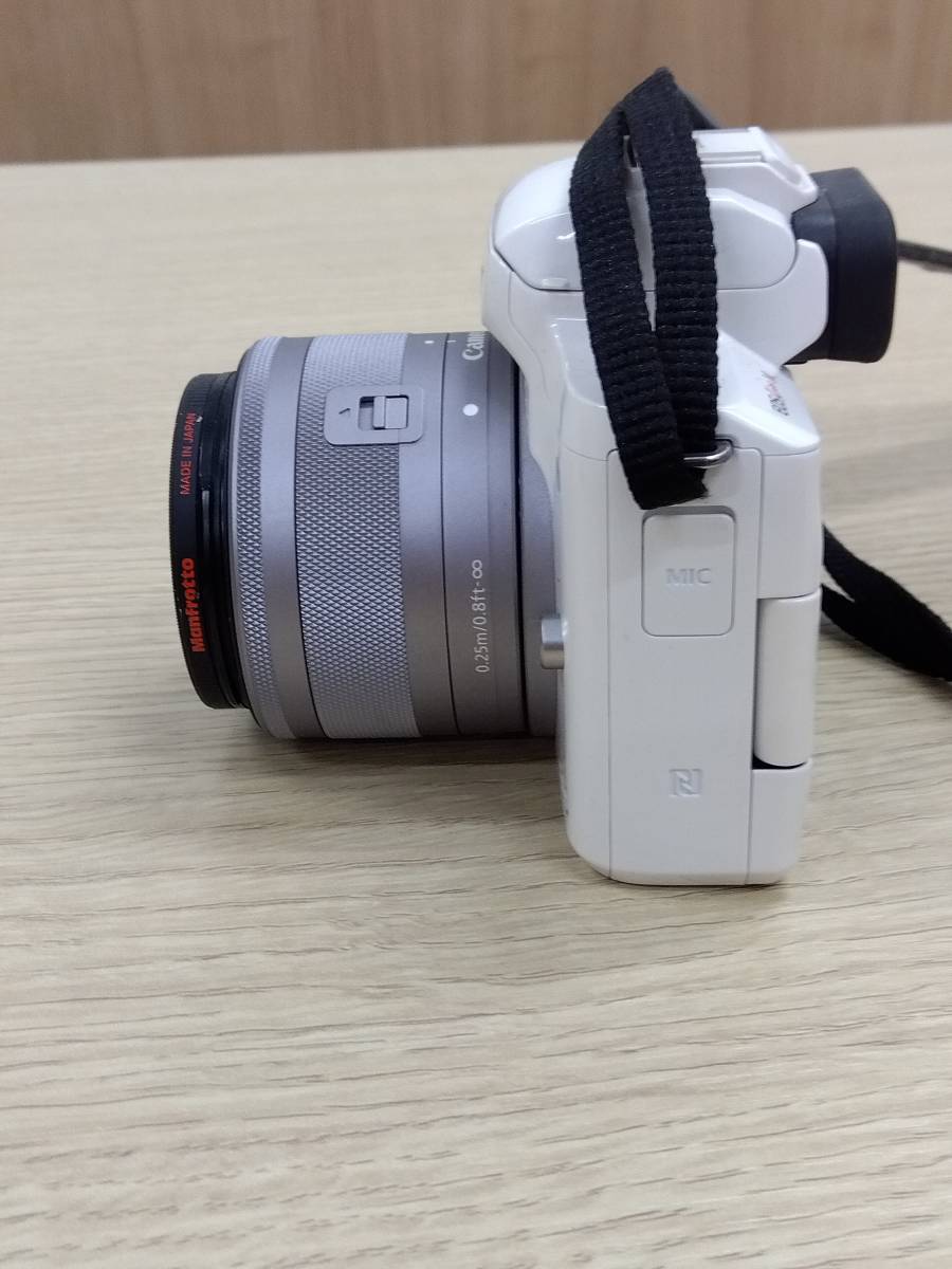 □ 美品 □ キヤノン Canon EOS M ホワイト レンズキット EOS Kiss M