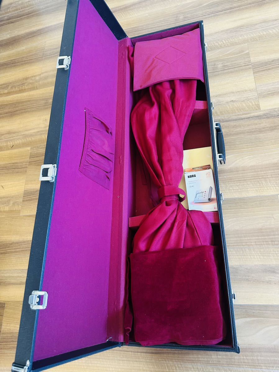 【現状品】三味線 本体 ハードケース付き 和楽器 弦楽器 和風 弦楽器 和楽器 三味線 ハードケース 入り 付属品 津軽三味線 美品 弦楽器 KORG