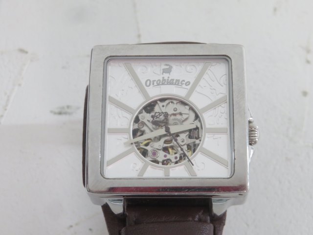 21石□Orobianco OR-0006 腕時計 オロビアンコ 自動巻き アナログ 両面