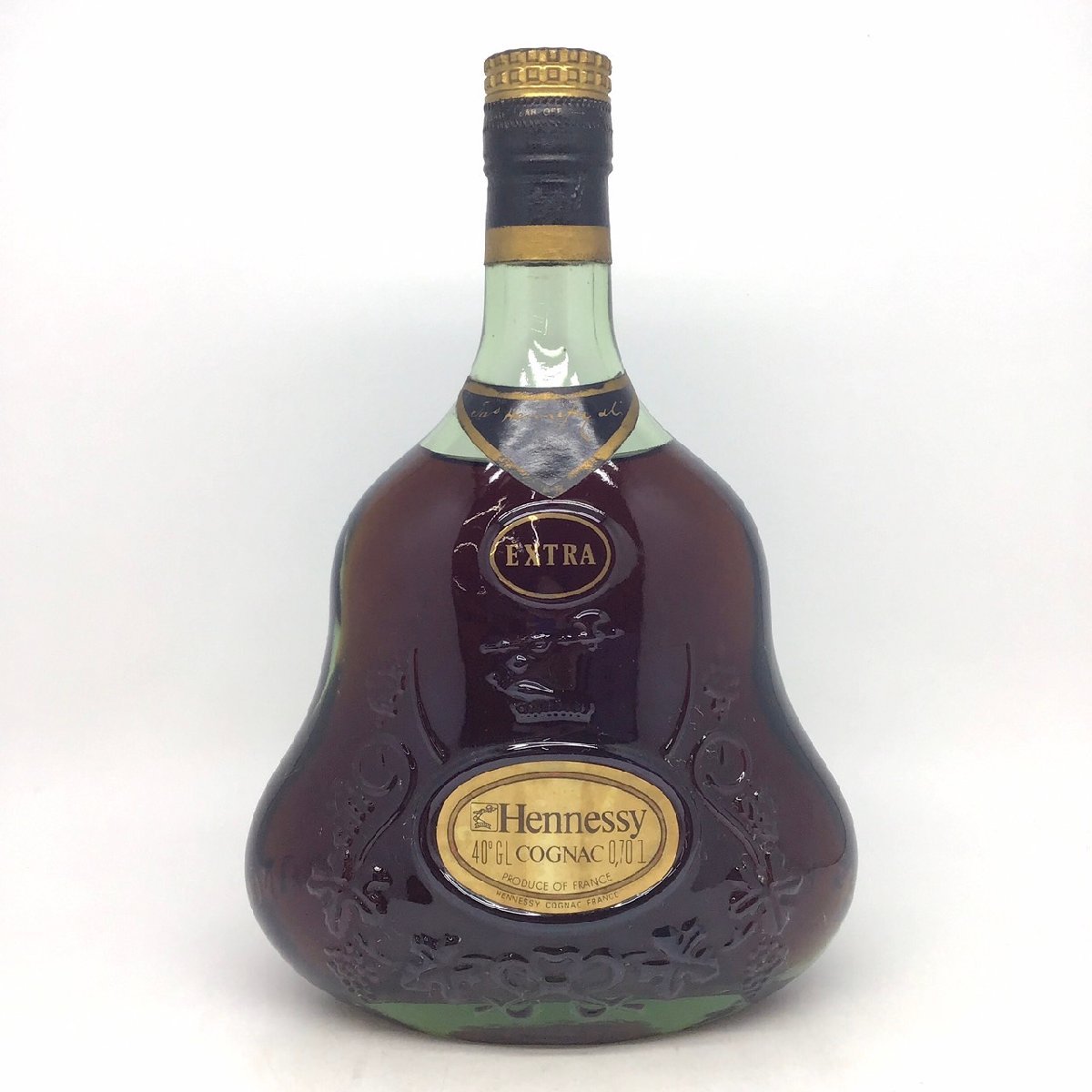 未開栓 ヘネシー エクストラ 金キャップ グリーンボトル 700ml 40％ 1P