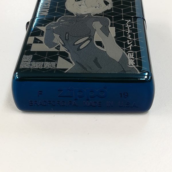 限定品】綾波レイ (仮称) ブルーチタン ジッポー 未使用 希少品 限定品】綾波レイ (仮称) ブルーチタン ジッポー 未使用 希少品