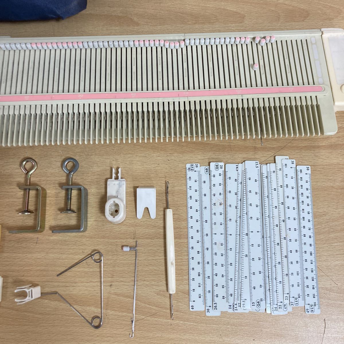 当時モノ】 送料2510円～ 現状品 シルバー編み機 パイルリブニッター