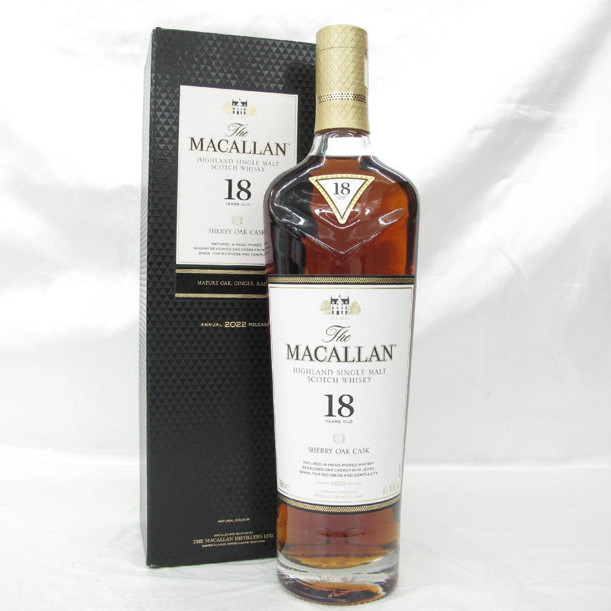 1円～【未開栓】The MACALLAN ザ・マッカラン 18年 2022 シェリー