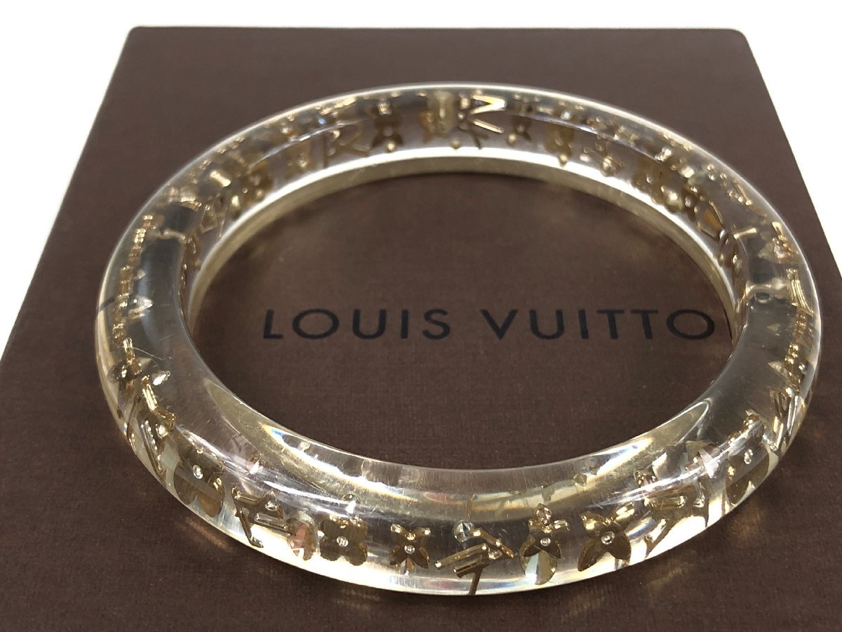 ルイ・ヴィトン　Louis Vuitton　ブラスレ　アンクル―ジョン　バングル　クリア　LK0120　YAS-5551