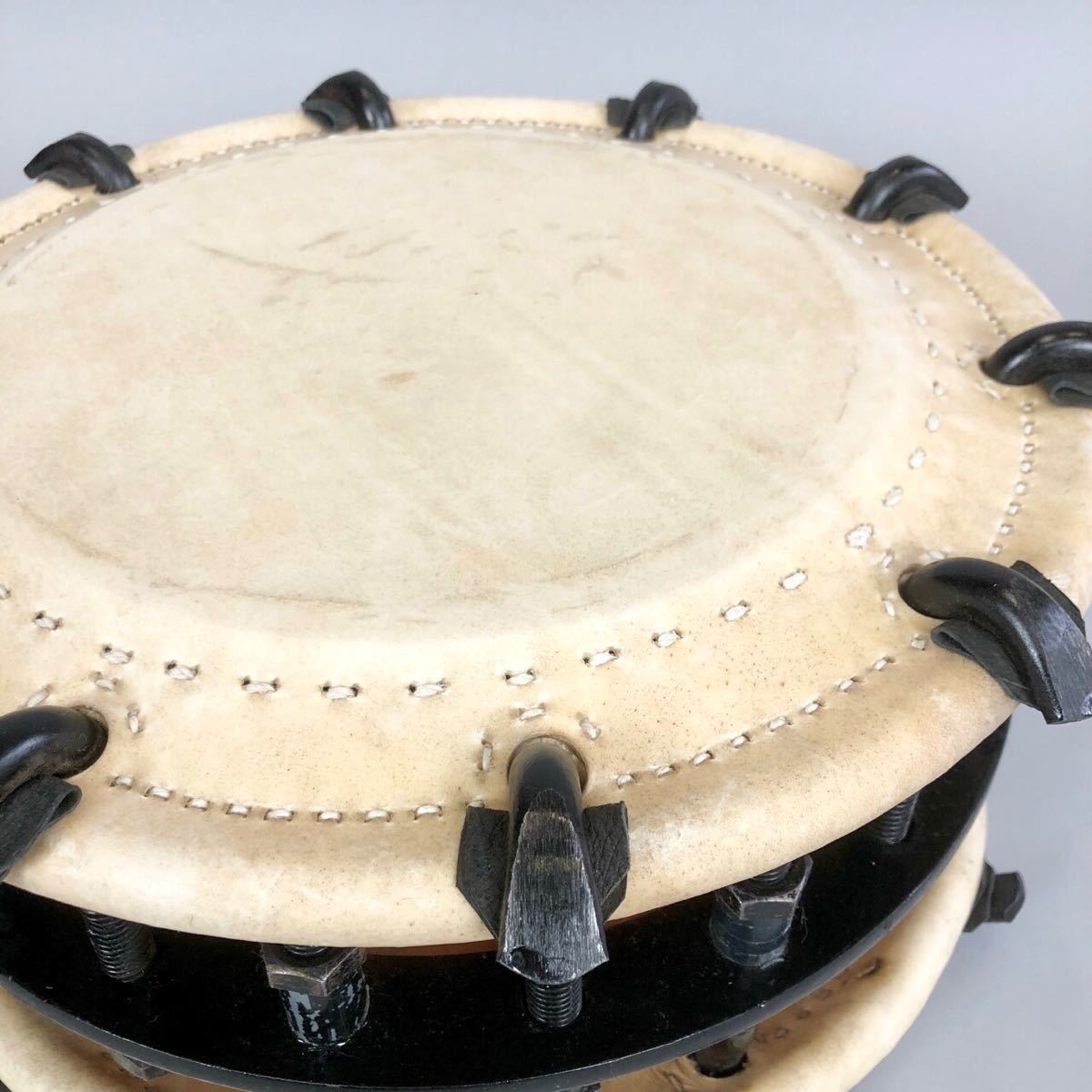 締太鼓　太鼓台　中古品③ 締太鼓 3丁掛 ボルト締 中古品 締太鼓 3丁掛 太鼓台
