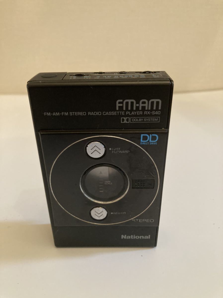 希少 ナショナル National ポータブルカセットテープ RX-S40 ジャンク