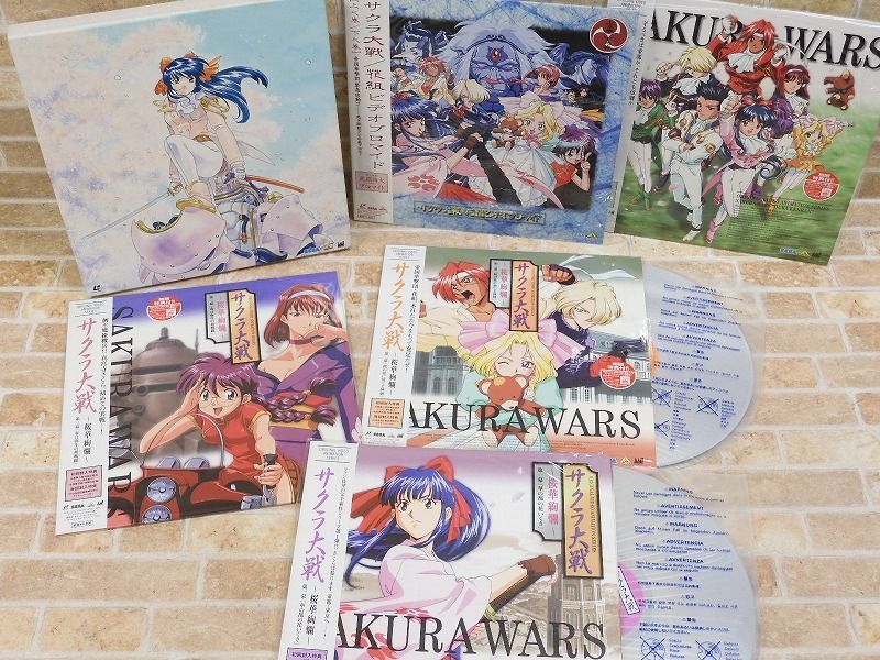 LD サクラ大戦 TV BOX/桜華絢爛BOX/轟華絢爛BOX サクラ大戦 桜花絢爛 特典BOX＆トレカ/花組ビデオブロマイド LD