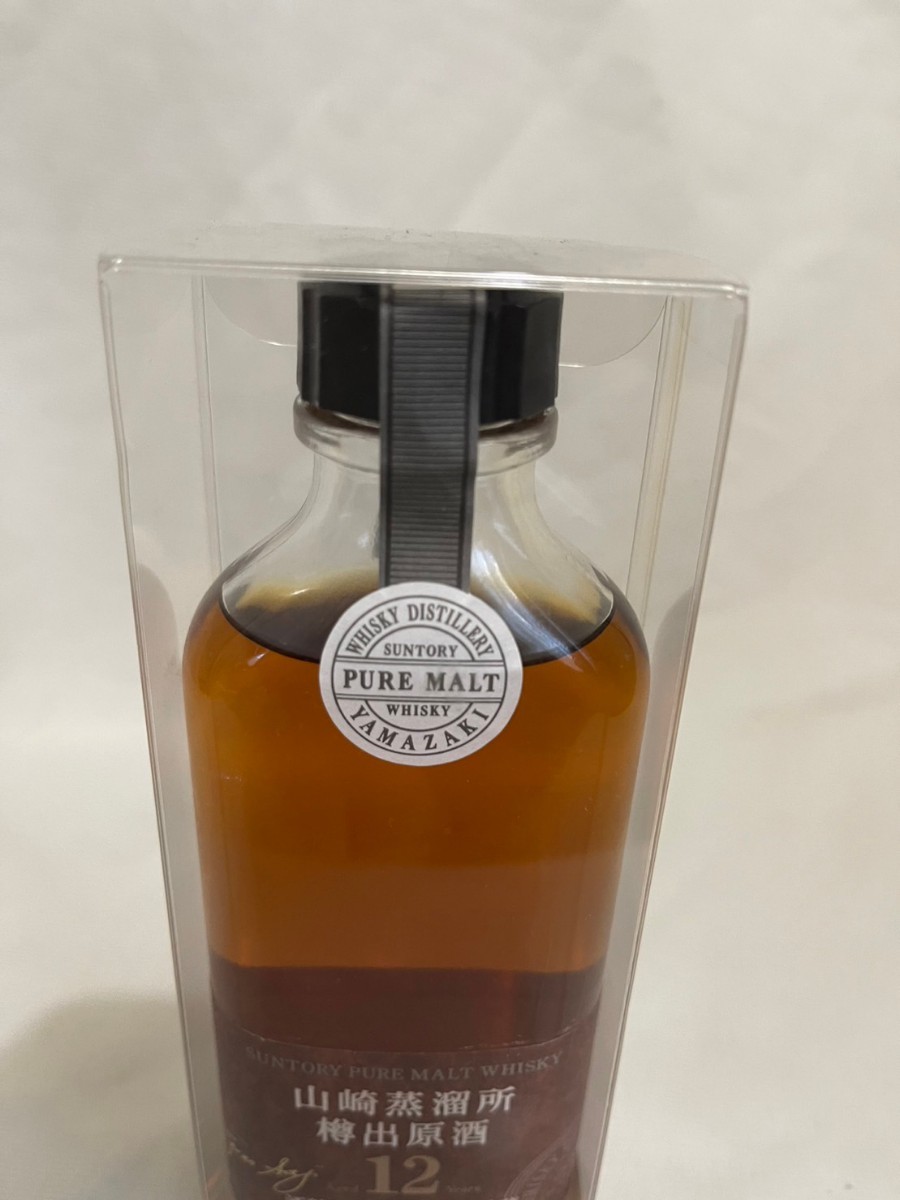サントリー 山崎蒸留所 樽出原酒 12年 酒精54度 シェリー樽貯蔵 190ml