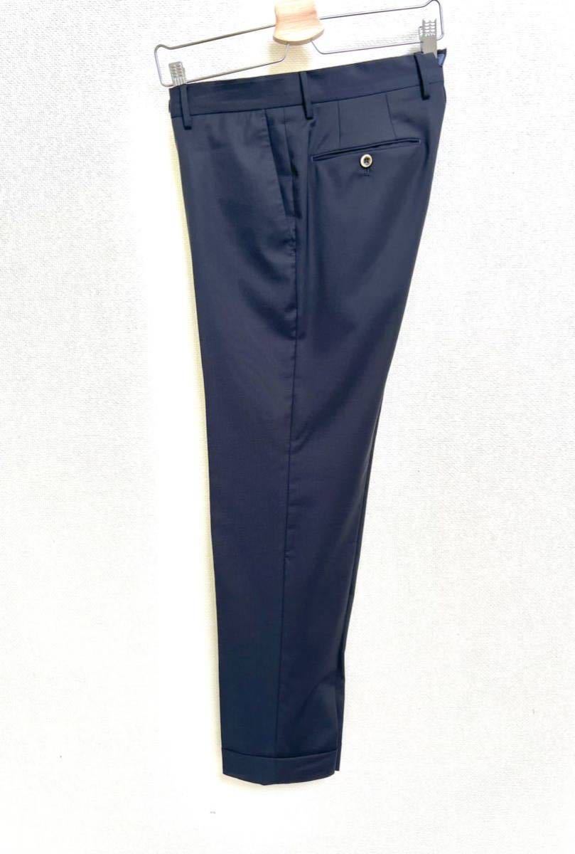 PT TORINO ピーティートリノ ウール パンツ スラックス SLIM FIT 46 ネイビー 春夏 紺色 ルーマニア製