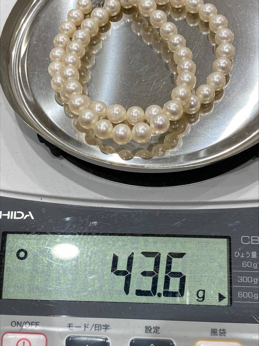 4769 ジュエリーマキ パール ネックレス 留め具SILVER 刻印重量43.6粒