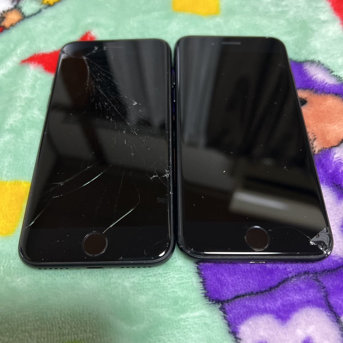 1円〜 SIMフリー iPhoneSE 第2世代 2台セット ブラック 128GB 判定