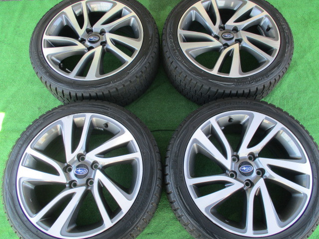 程度良好品スバル VM レヴォーグ STiスポーツ 純正 18in 7.5J +55